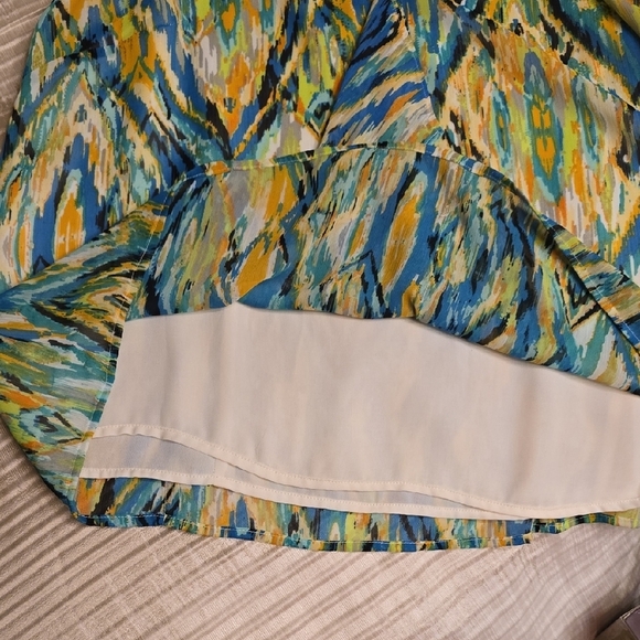 Tahari Women's Blouse Set - Black, Purple, Yellow - Picture 13 of 16